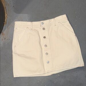 Levi denim cream skirt 29